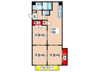 コンフォ－トフカヤの物件間取画像